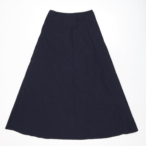 Stevensons Womens Blue Polyester Flare Skirt Size 24 in Zip