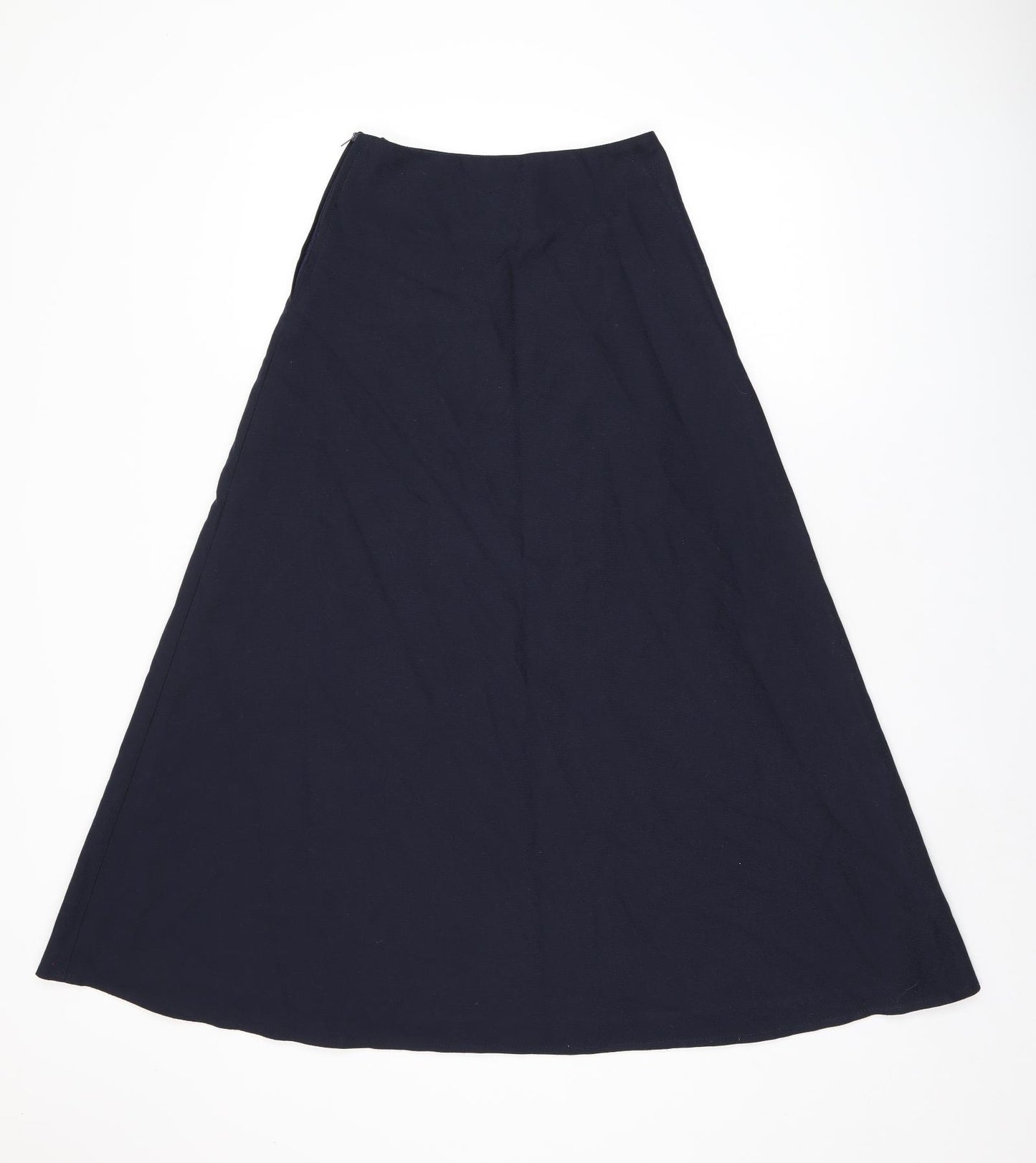 Stevensons Womens Blue Polyester Flare Skirt Size 24 in Zip