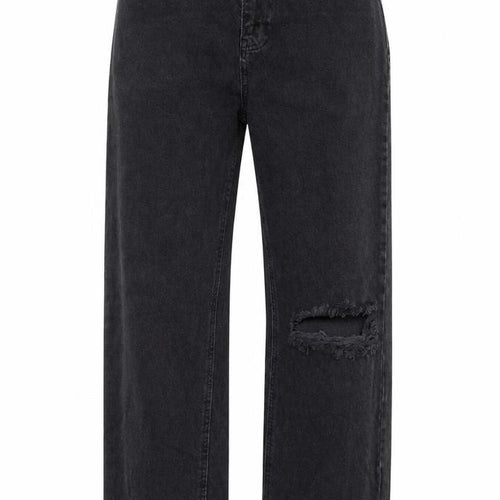 Missguided Womens Black Cotton Straight Jeans Size 8 L29 in Regular Zip