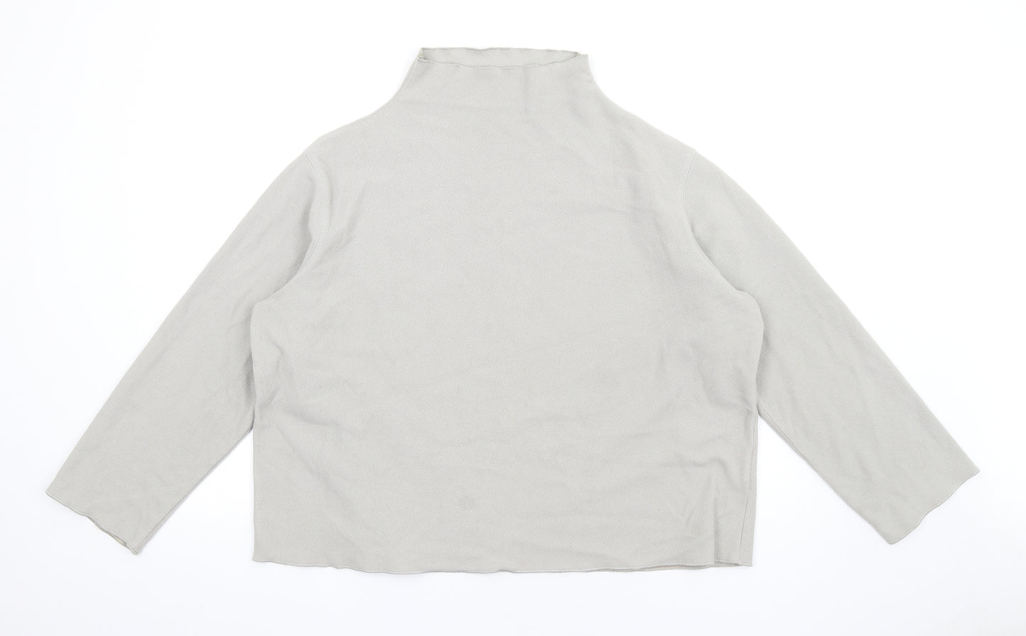 Monsoon Womens Grey Polyester Pullover Sweatshirt Size L Pullover