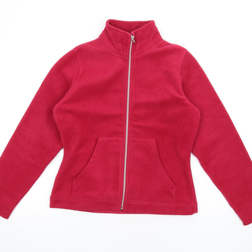 Monsoon Womens Pink Jacket Size 12 Zip