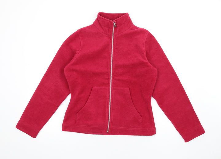 Monsoon Womens Pink Jacket Size 12 Zip