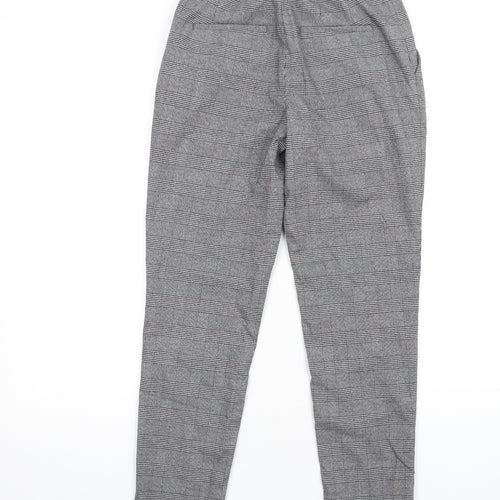 Uniqlo Womens Grey Plaid Polyester Dress Pants Trousers Size XS L28 in Regular