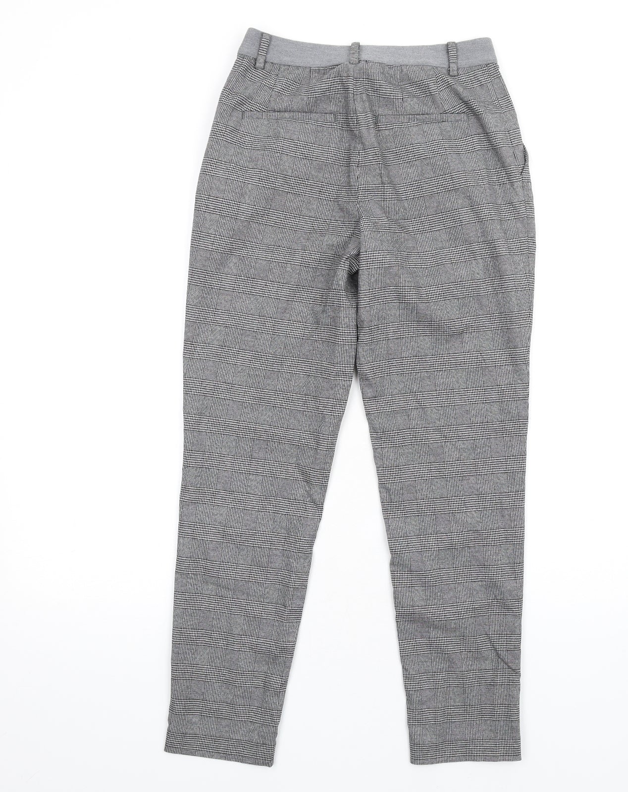 Uniqlo Womens Grey Plaid Polyester Dress Pants Trousers Size XS L28 in Regular