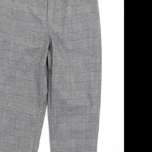 Uniqlo Womens Grey Plaid Polyester Dress Pants Trousers Size XS L28 in Regular