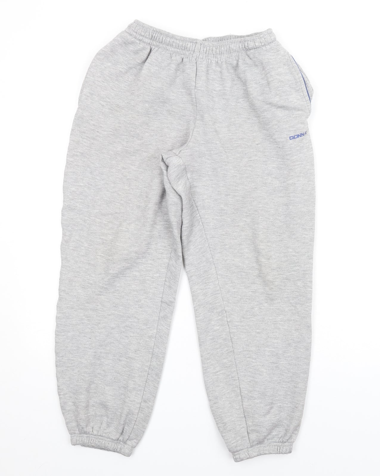 Donnay Mens Grey Cotton Jogger Trousers Size M L28 in Regular Drawstring