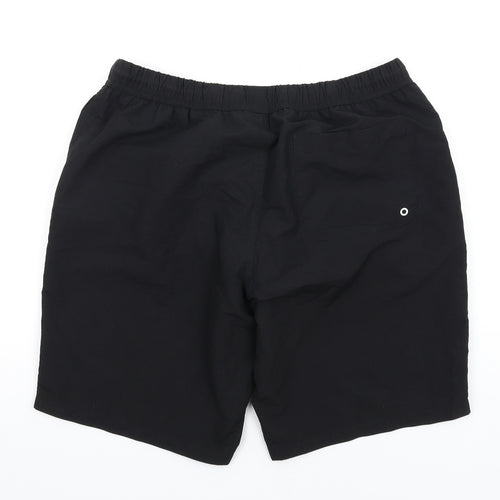 ASOS Mens Black Polyester Sweat Shorts Size L L11 in Regular Drawstring - Swim Shorts