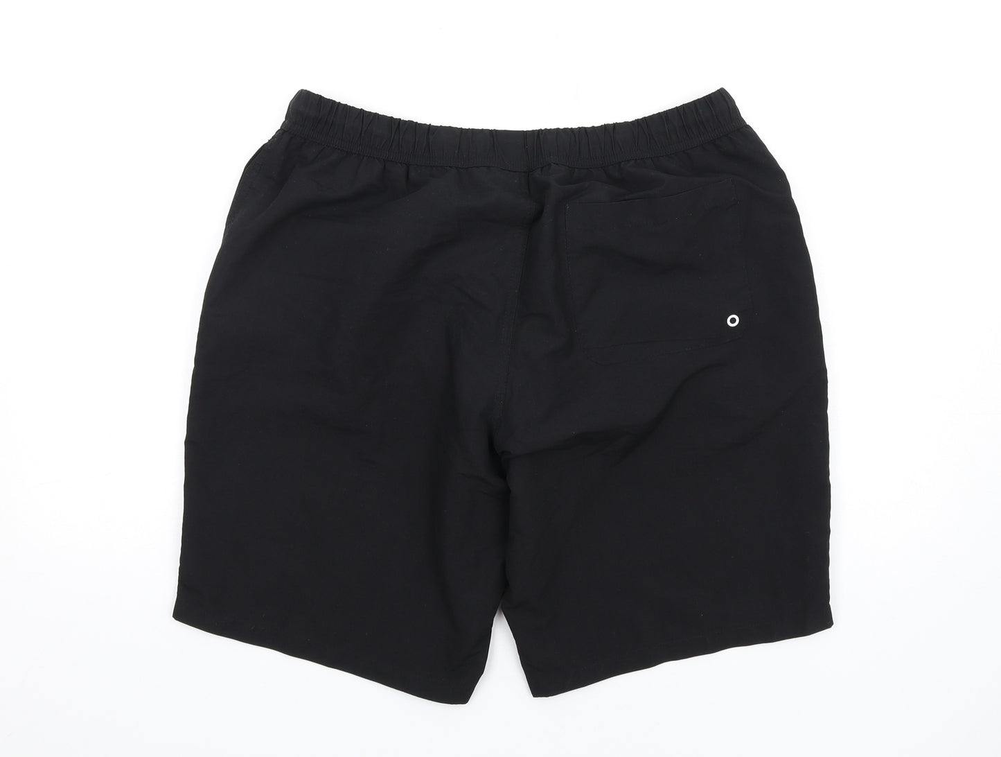 ASOS Mens Black Polyester Sweat Shorts Size L L11 in Regular Drawstring - Swim Shorts