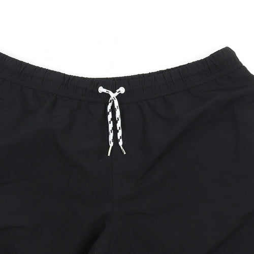 ASOS Mens Black Polyester Sweat Shorts Size L L11 in Regular Drawstring - Swim Shorts