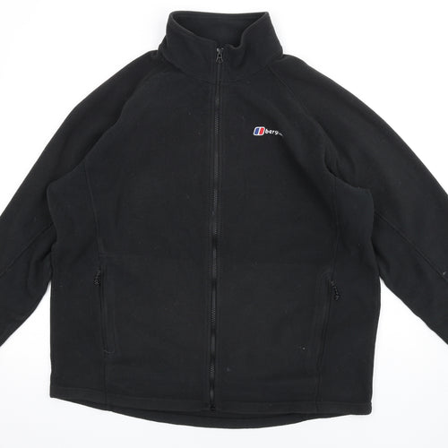 Berghaus Mens Black Jacket Size XL Zip - Logo