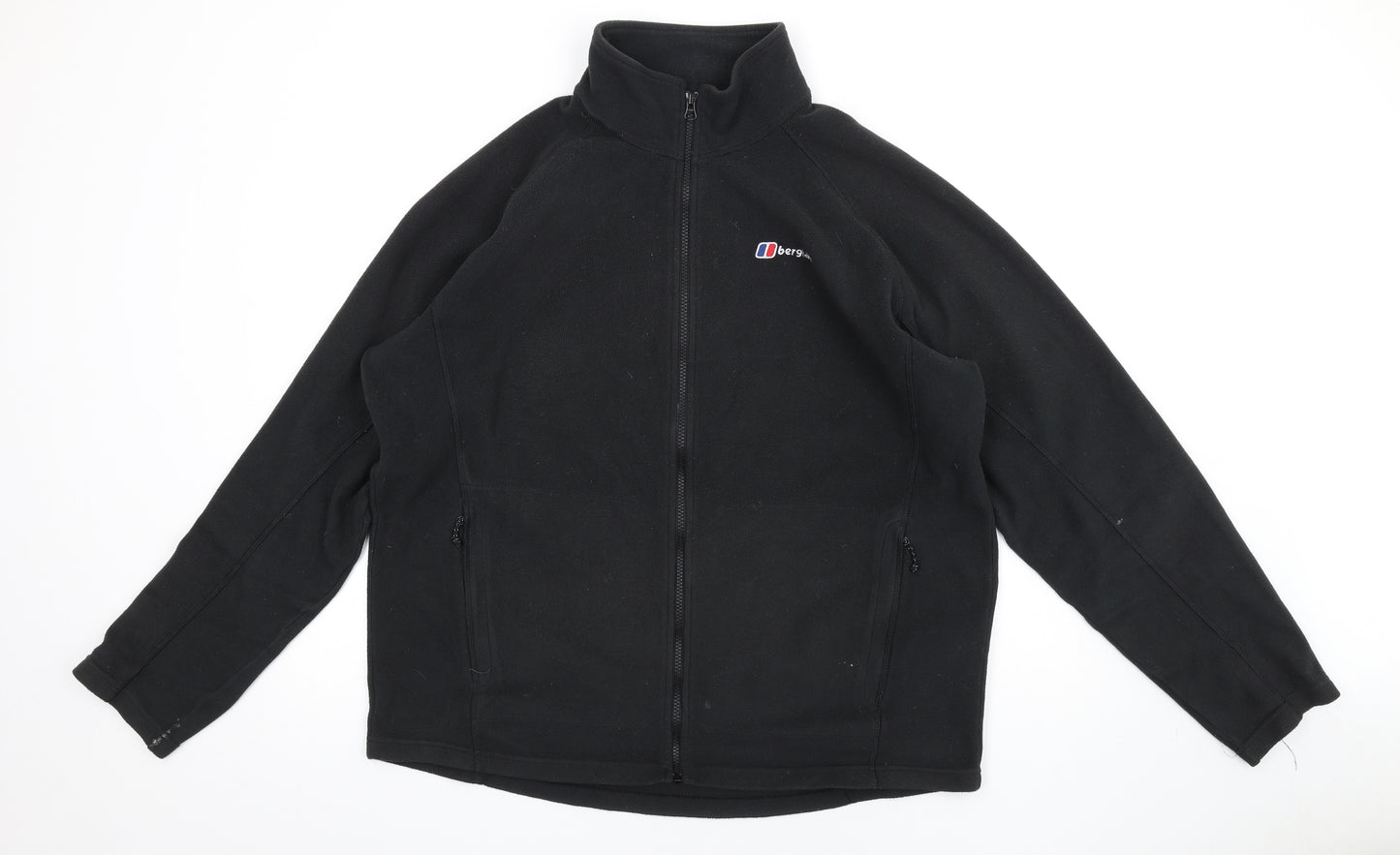 Berghaus Mens Black Jacket Size XL Zip - Logo