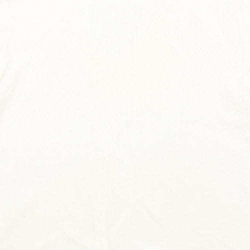 Berkertex Womens Ivory V-Neck Acrylic Pullover Jumper Size 14