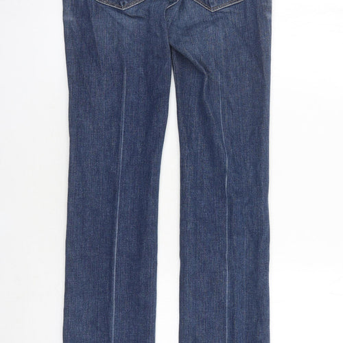 Paige Womens Blue Cotton Straight Jeans Size 30 in L30 in Regular Zip