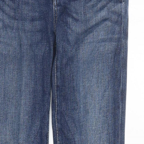 Paige Womens Blue Cotton Straight Jeans Size 30 in L30 in Regular Zip