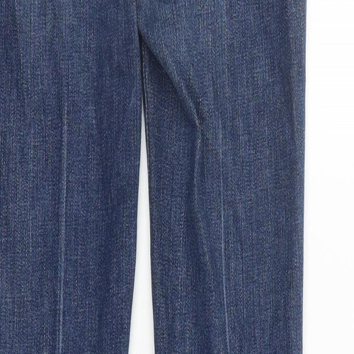Paige Womens Blue Cotton Straight Jeans Size 30 in L30 in Regular Zip