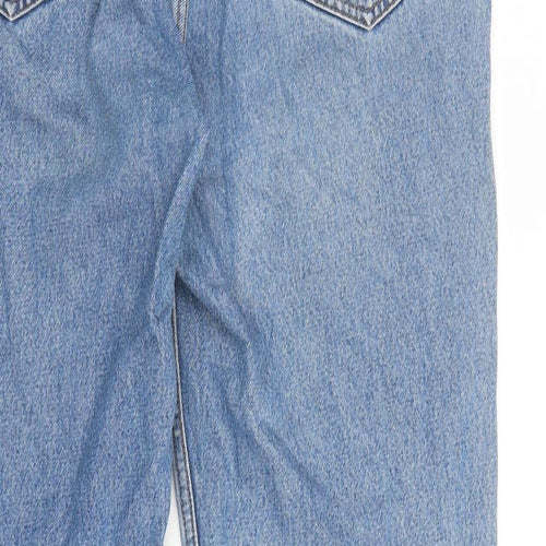 Easy Mens Blue Cotton Straight Jeans Size 36 in L31 in Regular Zip