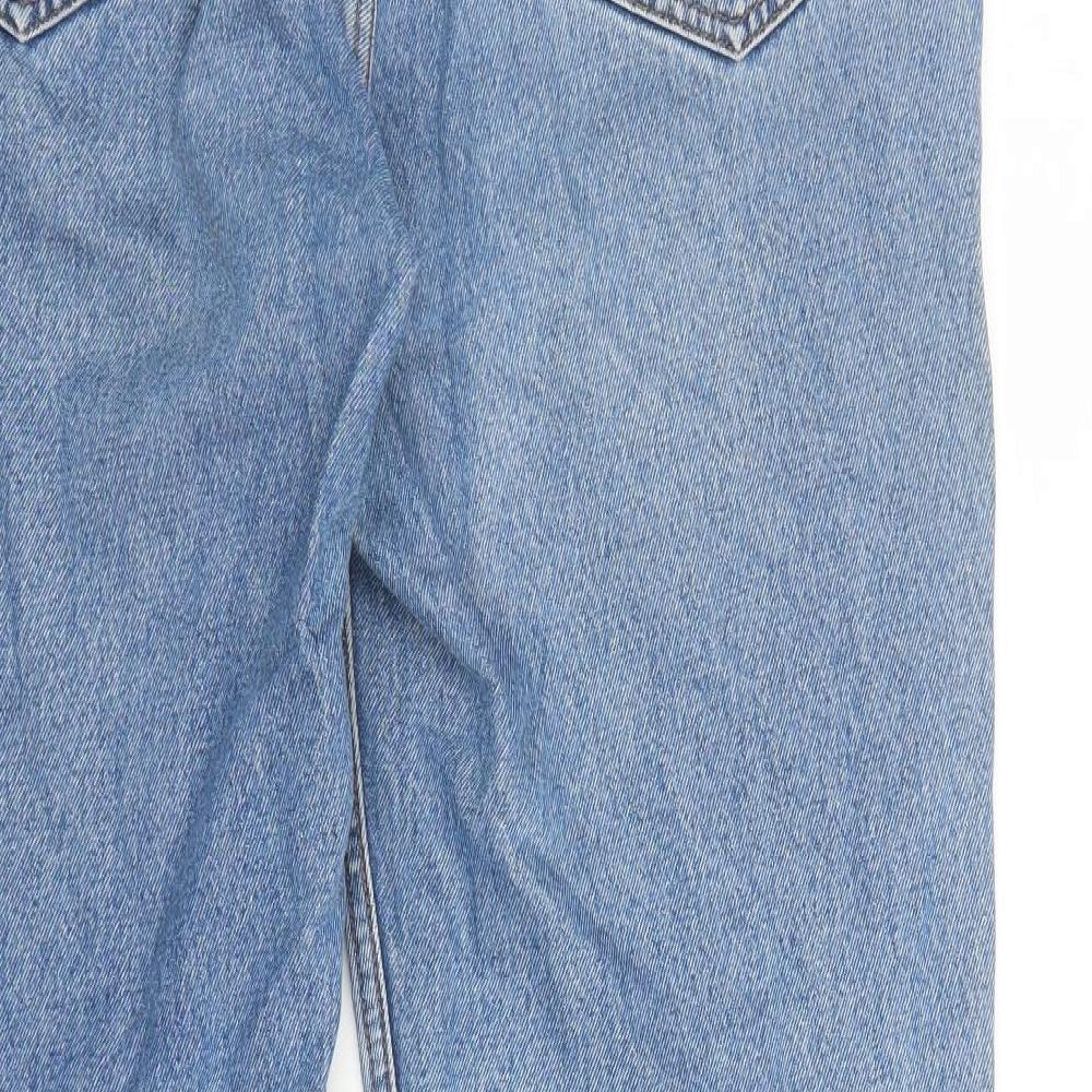 Easy Mens Blue Cotton Straight Jeans Size 36 in L31 in Regular Zip