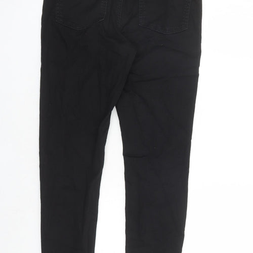 Marks and Spencer Womens Black Cotton Jegging Jeans Size 10 L27 in Regular - Stretch