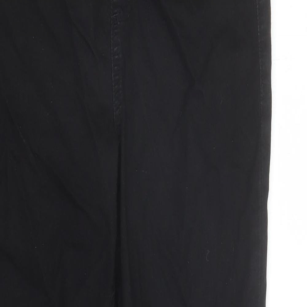 Marks and Spencer Womens Black Cotton Jegging Jeans Size 10 L27 in Regular - Stretch