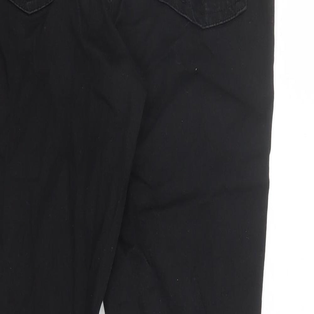 Marks and Spencer Womens Black Cotton Jegging Jeans Size 10 L27 in Regular - Stretch