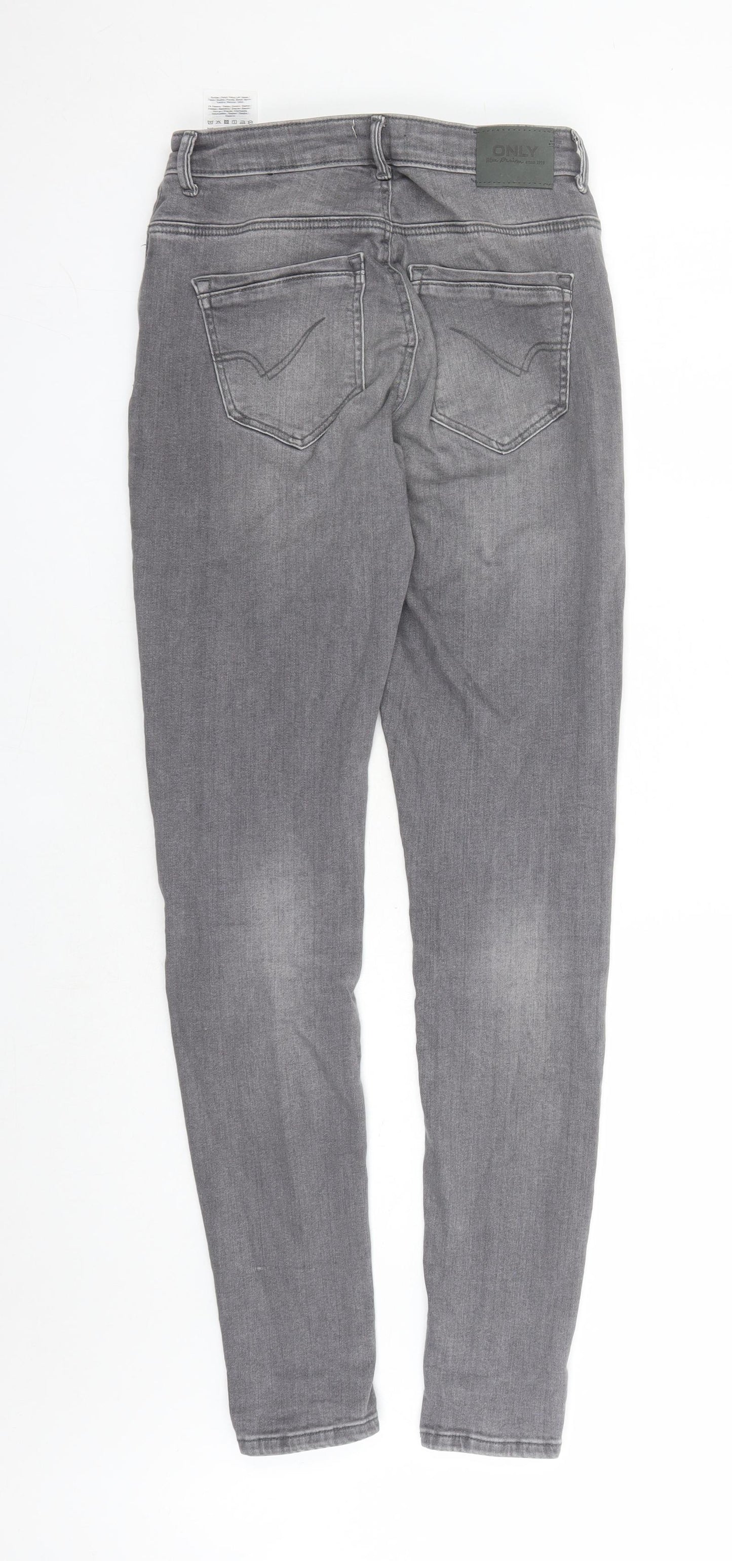Only Womens Green Cotton Skinny Jeans Size M L30 in Regular Zip