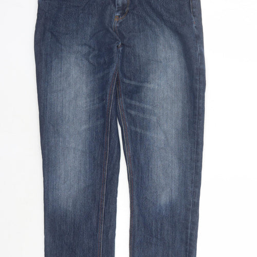 NEXT Boys Blue Cotton Straight Jeans Size 15 Years L29 in Regular Zip