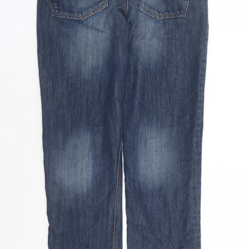 NEXT Boys Blue Cotton Straight Jeans Size 15 Years L29 in Regular Zip