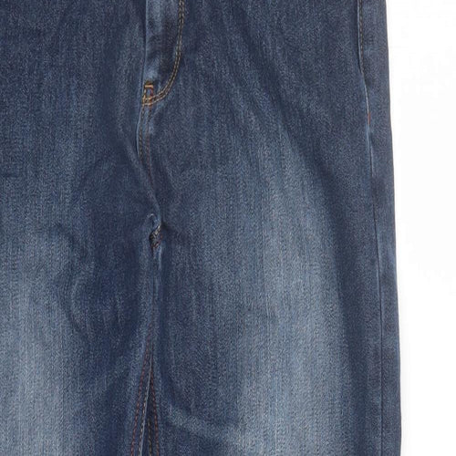 NEXT Boys Blue Cotton Straight Jeans Size 15 Years L29 in Regular Zip