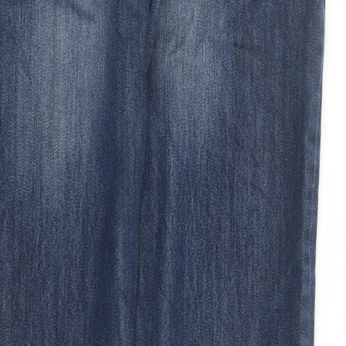NEXT Boys Blue Cotton Straight Jeans Size 15 Years L29 in Regular Zip