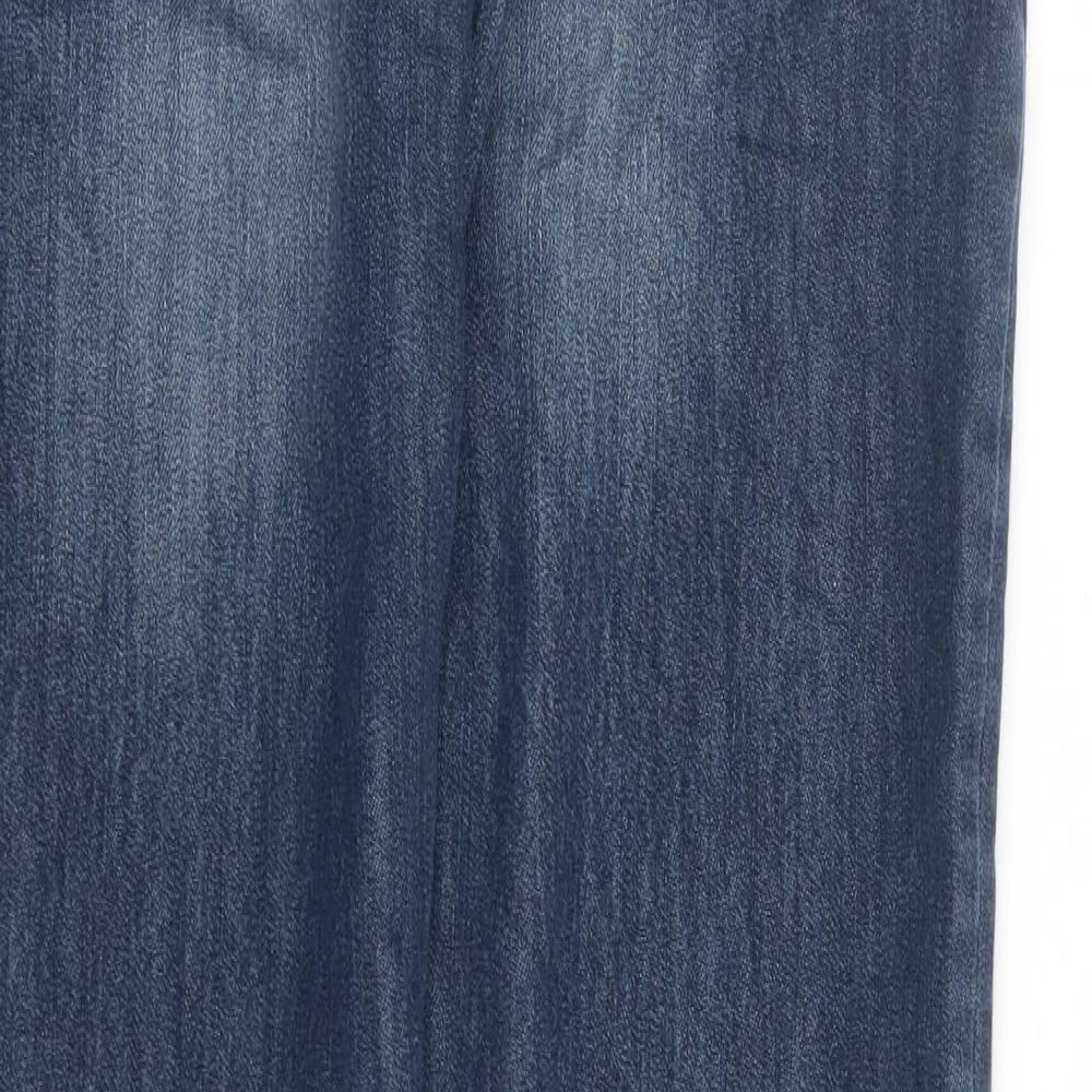 NEXT Boys Blue Cotton Straight Jeans Size 15 Years L29 in Regular Zip