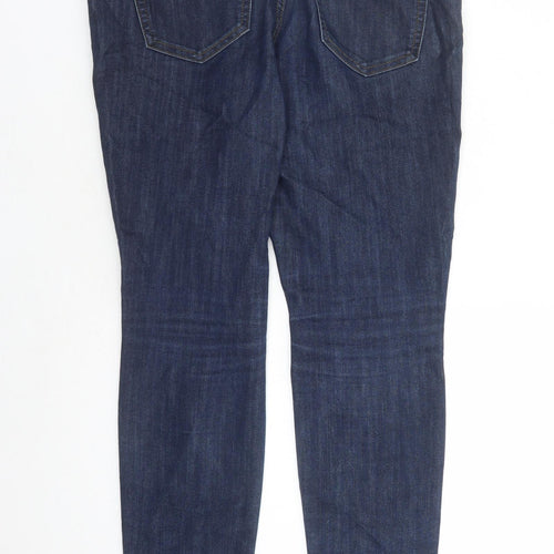 Gap Womens Blue Cotton Straight Jeans Size 14 L26 in Regular Zip