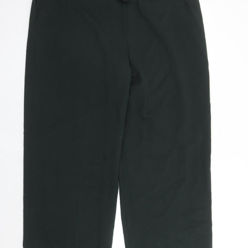 Marks and Spencer Womens Green Polyester Dress Pants Trousers Size 20 L30 in Regular Zip