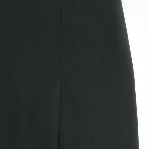 Marks and Spencer Womens Green Polyester Dress Pants Trousers Size 20 L30 in Regular Zip