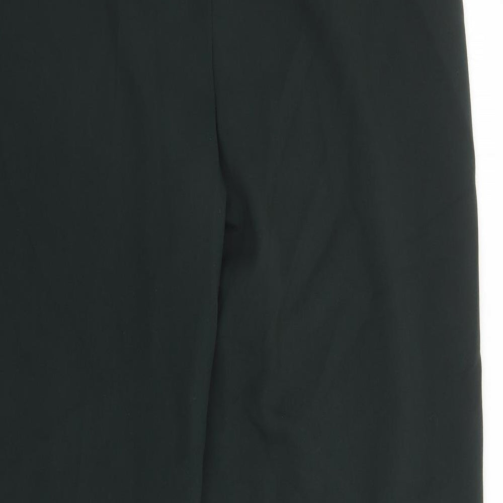 Marks and Spencer Womens Green Polyester Dress Pants Trousers Size 20 L30 in Regular Zip