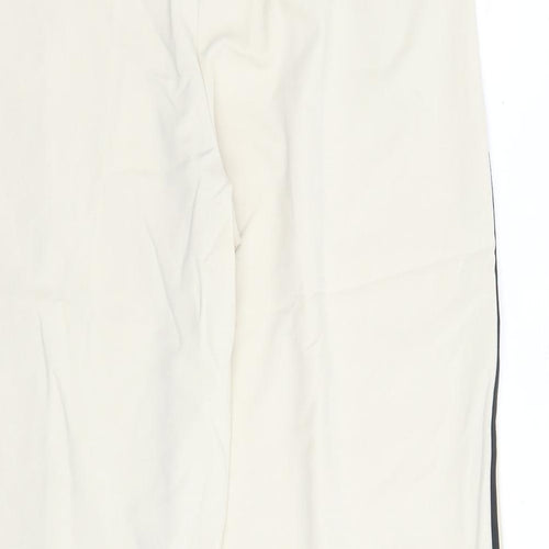 Marks and Spencer Womens Beige Polyester Dress Pants Trousers Size 18 L27 in Regular - Elasticated Waist