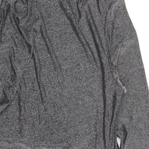 Marks and Spencer Womens Silver Polyamide A-Line Size 20 Round Neck Pullover