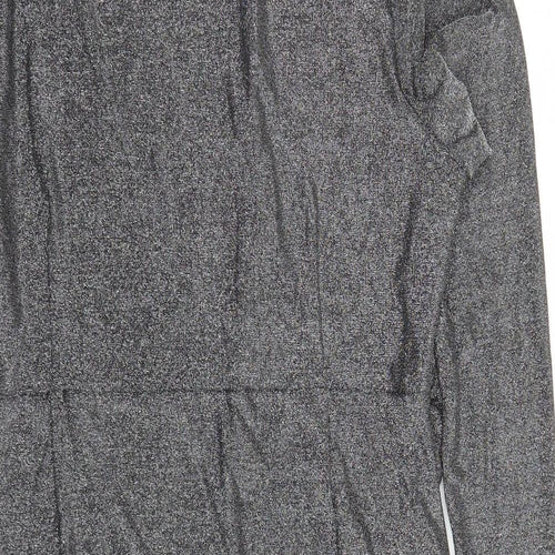 Marks and Spencer Womens Silver Polyamide A-Line Size 20 Round Neck Pullover