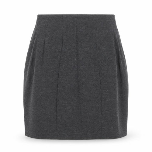 Marks and Spencer Womens Grey Viscose A-Line Skirt Size 6 - Elasticated Waist