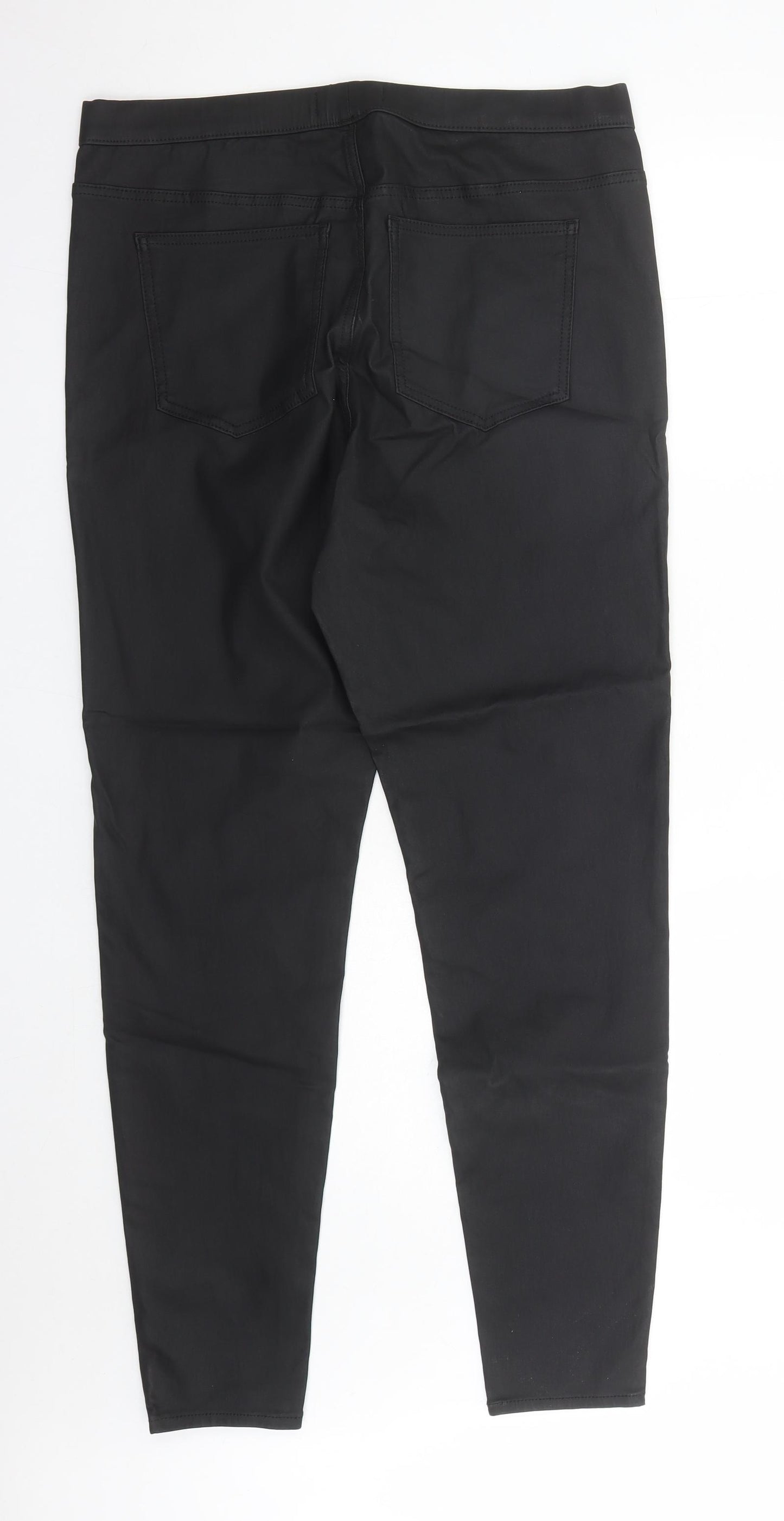 Marks and Spencer Womens Black Viscose Jegging Leggings Size 16 L31 in