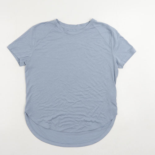 Esprit Womens Blue Polyester Pullover T-Shirt Size XS Round Neck Pullover