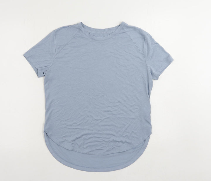 Esprit Womens Blue Polyester Pullover T-Shirt Size XS Round Neck Pullover