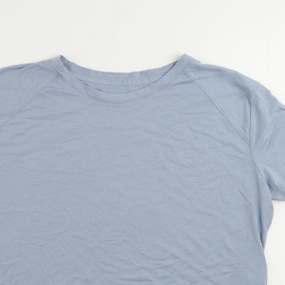 Esprit Womens Blue Polyester Pullover T-Shirt Size XS Round Neck Pullover