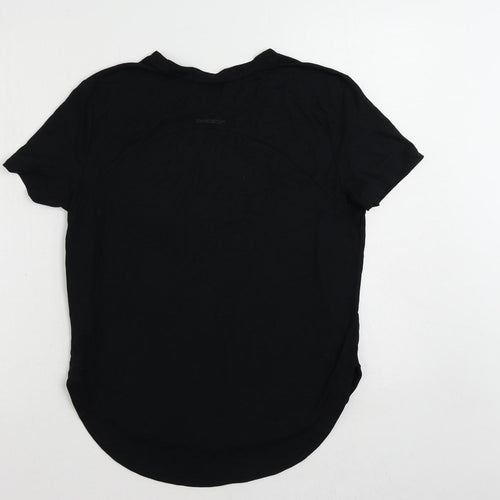 Esprit Womens Black Polyester Pullover T-Shirt Size XS Round Neck Pullover