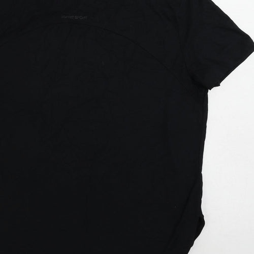 Esprit Womens Black Polyester Pullover T-Shirt Size XS Round Neck Pullover