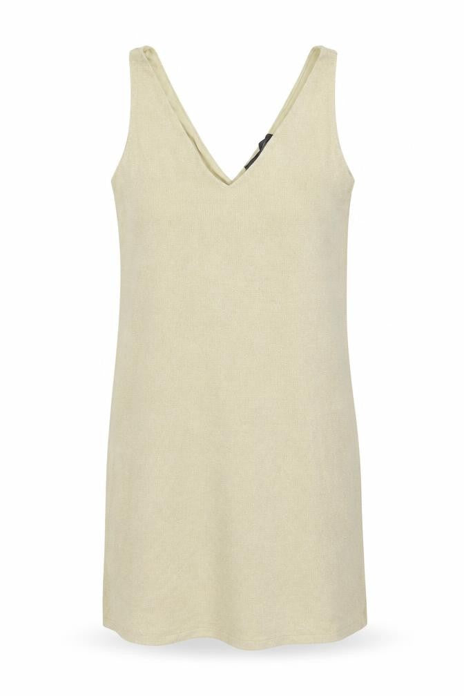 Marks and Spencer Womens Beige Viscose Tunic Tank Size 10 V-Neck