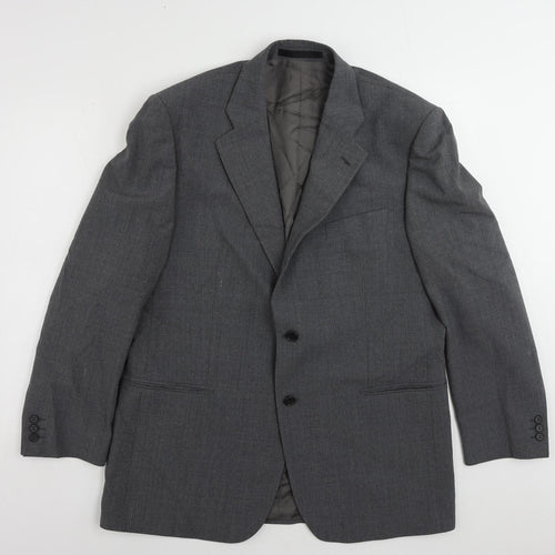 Marks and Spencer Mens Grey Polyester Jacket Suit Jacket Size 44 Regular