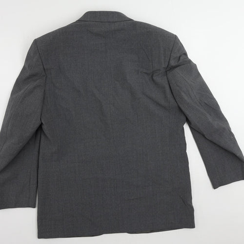 Marks and Spencer Mens Grey Polyester Jacket Suit Jacket Size 44 Regular