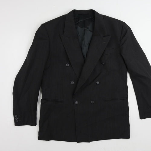 Horne Mens Black Polyester Jacket Suit Jacket Size 42 Regular
