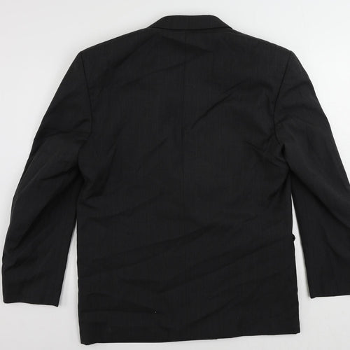 Horne Mens Black Polyester Jacket Suit Jacket Size 42 Regular