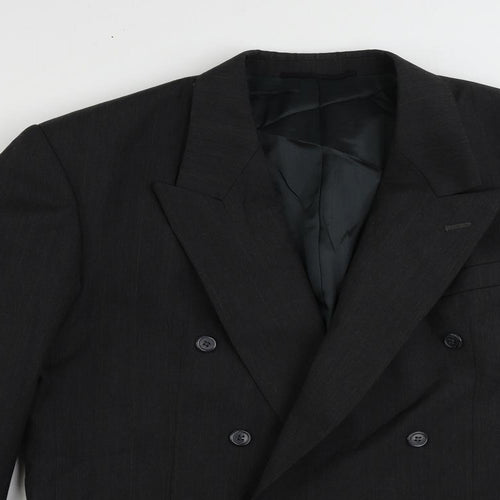Horne Mens Black Polyester Jacket Suit Jacket Size 42 Regular